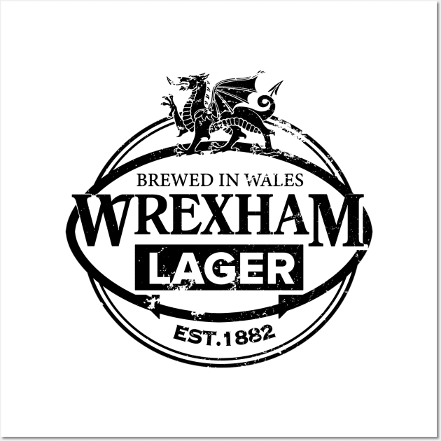 Wrexham Lager - Vintage Distressed Wall Art by Wishing Well